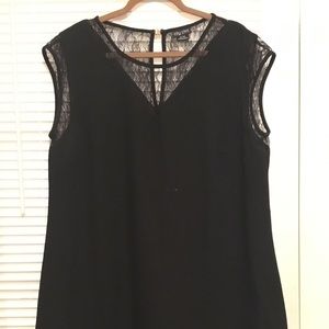A-line dress with lace detailing, LBD PLUS SIZE
